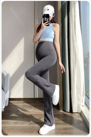 Maternity Leggings for Pregnant Women Yoga Flared High-waisted Trousers Pregnancy Clothes Maternity Yoga Flared Pants