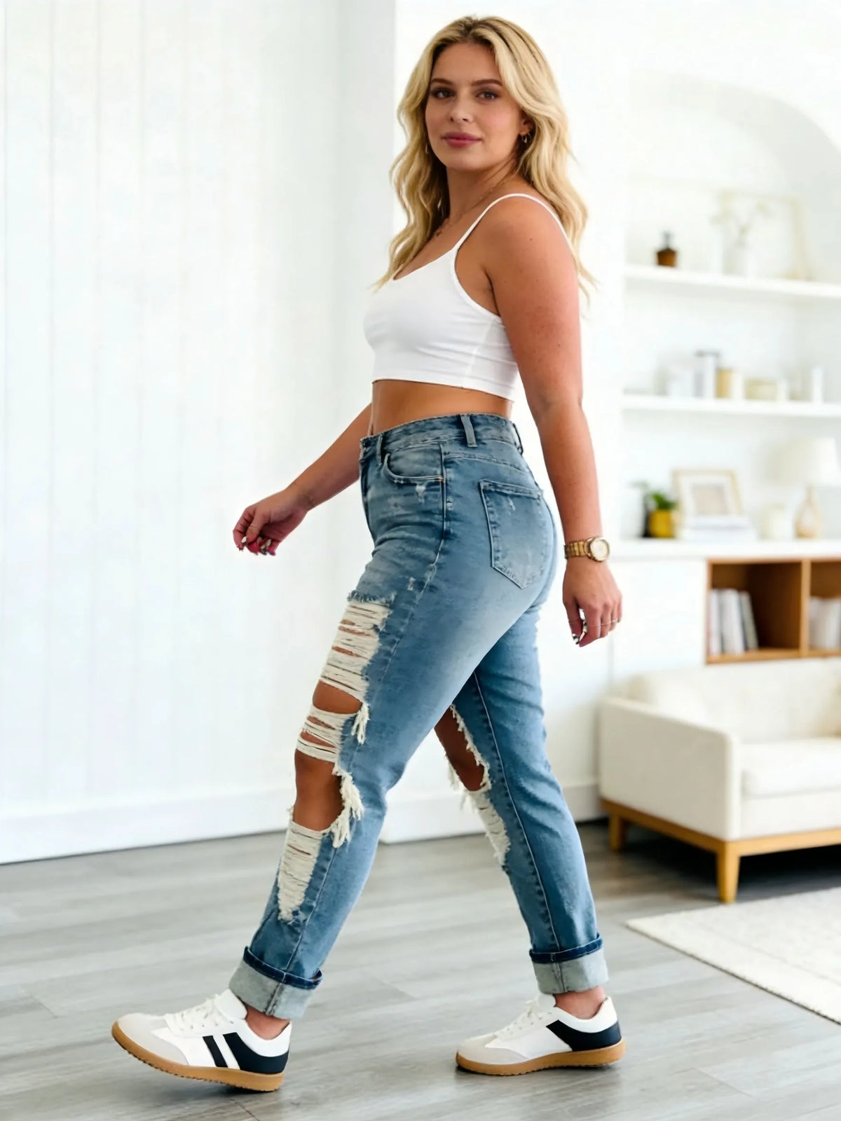 Heavy Ripped Boyfriend Jeans – view 5 of 8