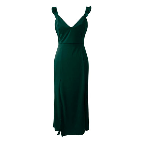 Evening Gowns For Women Formal Womens Sleeveless Ruched Ruffle Formal Evening Dressslim Dresses Vestidos De Fiesta