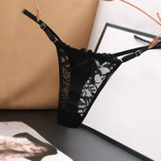 2025 New 7Pcs Sexy Women G-String Lace T-Back Thong Lingerie Solid Color Underwear T Pants Low Waist Panties Tanga Underpants