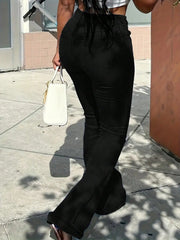 Solid color casual tight pants, washed tight jeans, ladies jeans and clothing