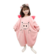 Kids Pajamas Children Sleepwear Onesies Pajamas Set Boys Girls Autumn Winter Fleece Long Sleeve Cartoon Pyjama Flannel Nightwear