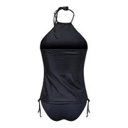 Women'S Swimsuit Tankinis Swimwear Halter Two Piece Bikinis Sets Female Flash Patchwork Bathing Suits Beachwear Bathers 비키니