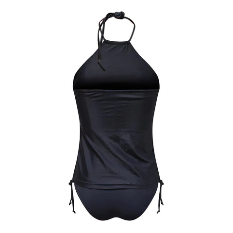 Women'S Swimsuit Tankinis Swimwear Halter Two Piece Bikinis Sets Female Flash Patchwork Bathing Suits Beachwear Bathers 비키니