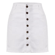 Jeans Skirt Women Shorts Comfortable Soft Breathable Denim Short Skirts Elastic Fashionable Hip Skirt Ruffle Table Skirt