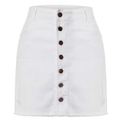 Jeans Skirt Women Shorts Comfortable Soft Breathable Denim Short Skirts Elastic Fashionable Hip Skirt Ruffle Table Skirt