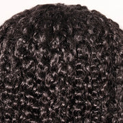 Wigs For Women Kinky Curly Lace Wig Human Hair Brazilian Hair Curly Bob Wig 200D 4X4 Lace Closure Wigs With Pre-Plucked Natural