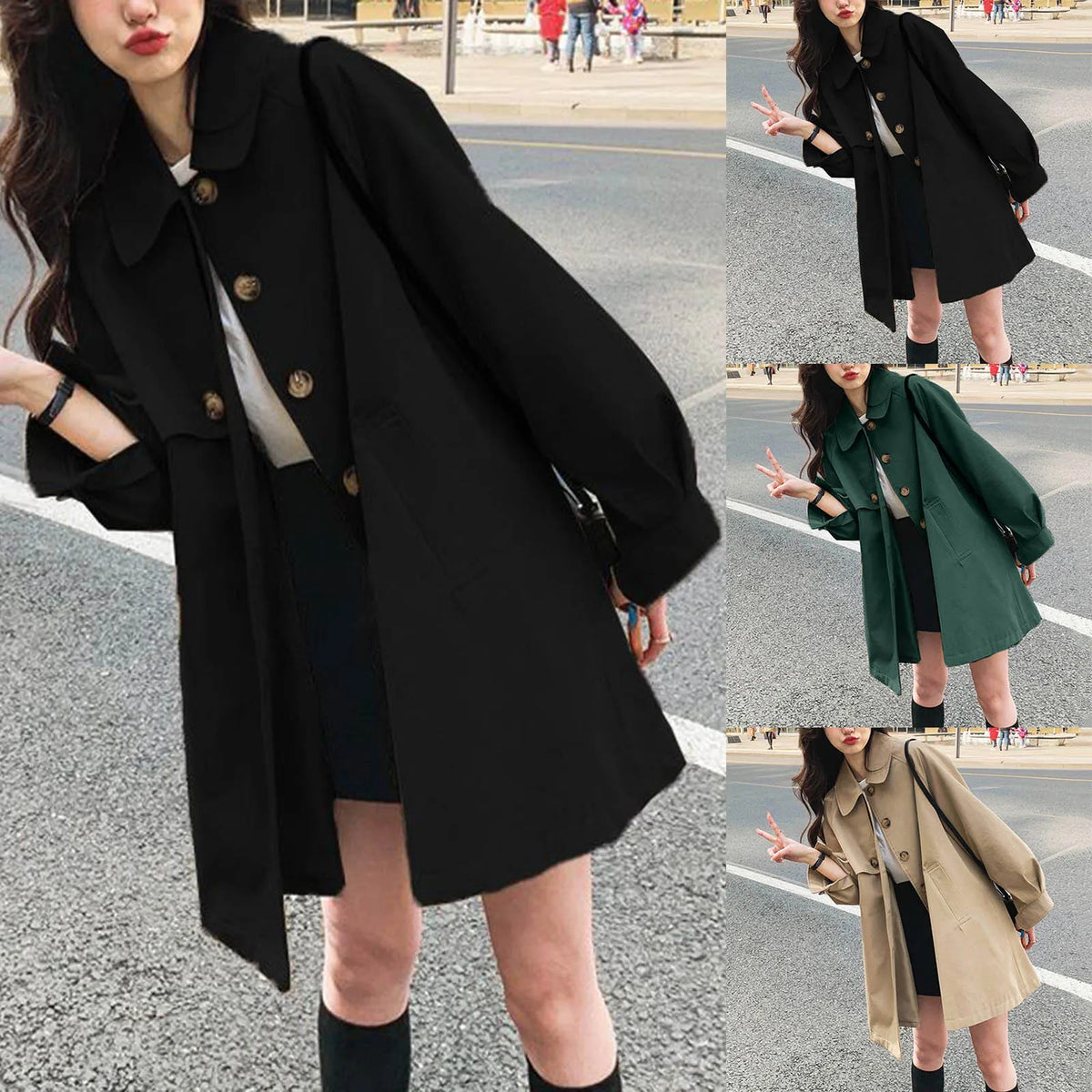 Classic Single-Breasted Trench Coat – view 2 of 6