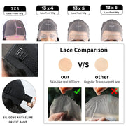 10 Inch Salt and Pepper Body Wave Short Bob Wig 5x5 Glueless Closure Wig Human Hair Wigs Lace Frontal Wig For Black Women
