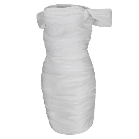 Summer Dress Woman 2025 Women Fashion Off Shoulder Cowl Neck Bandeau Sequined Party Mini Dress Party Dresses Evening Dress