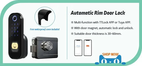 US.EU Electronic Fingerprint Biometric Frosted Panel Digital Smart Door Lock WiFi TUYA or TTLock APP Password IC Card Security
