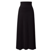 Skirts for Women Womens Double Split Maxi Long Skirt Ladies Plain Basic Two Side Slit 4 22 Short Leather Skirt