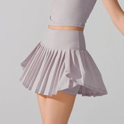 Office Skirts For Women Elegant Tennis Skirt Pleated Skirts For Women With Pockets High Waisted Athletic Jupe Longues Femme
