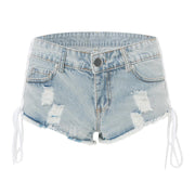 Top Selling Jeans For Teen Girls Womens Summer Denim Shorts Jeans Ripped Distressed Hot Pants Ropa Barata