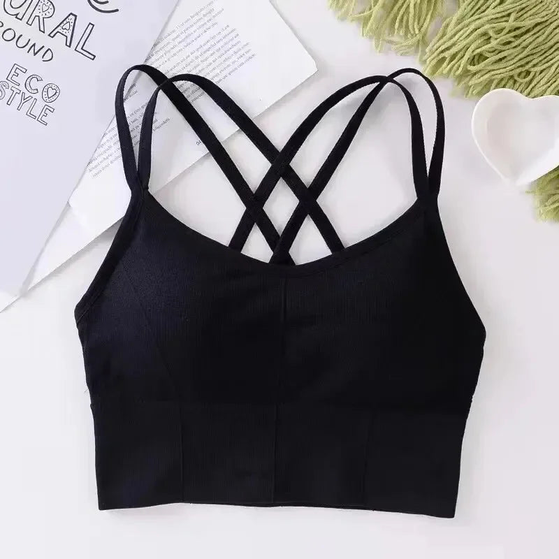 Cross-Back Seamless Sports Bra Tank – view 3 of 10