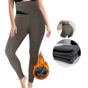 Fleece Lined Leggings For Women High Waisted Warm Winter Yoga Pants Thermal Running Workout Leggings  Hip Lifting  Tight Pants