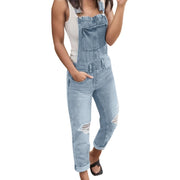 Women Trouser Jeans Casual Women'S Denim Rompers Denim Overalls Ripped Washed Bib Jumpsuits Jeans Women'S джинсы женские 2025