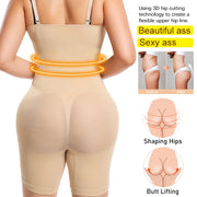 Full Bodysuit Shapewear for Women Tummy Control and Butt Lifter Slimming Sheath Push Up Thigh Slimmer Abdomen Body Shaper Corset