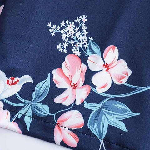 Autumn and Winter Children's Home Wear Sleepwear Suits Floral Cardigan Long Sleeve Pants Children's Pajamas Set Leisure Clothes