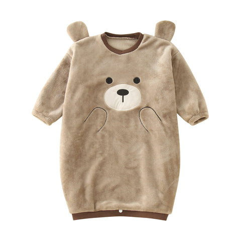 Kids Pajamas Children Sleepwear Onesies Pajamas Set Boys Girls Autumn Winter Fleece Long Sleeve Cartoon Pyjama Flannel Nightwear