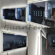 Smart Mirror , Project Touch Screen TV Mirror Android with WIFI Apps Backlit Light Smart Mirror Bathroom Hotel Home