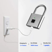 Smart Fingerprint Lock Biometric Fingerprint Door Lock Keyless Security Protection Padlock for Baggage Case