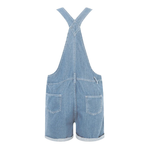 2024 Womens Cowboy Strap Jumpsuit Shorts Denim Loose Pocket Shoulder Strap Jeans Overalls For Women Youthful Woman Clothes