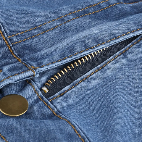 Vinatge Denim Shorts Sexy Women Ripped High Waist Short Jeans with Pockets Fringed Stretchy Summer Retro Jean Shorts Streetwear