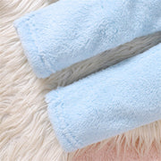 Girls' Flannel Clothes Sets Long Sleeve Pullovers And Pants Winter Warm Soft Fuzzy Homewear With Fleece 2Pcs Sets Girls Apparel