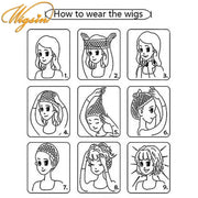 WIGSIN Synthetic 6Inch Dreadlocks Hair Wig Short Curled Twisted Braid Black Brown Heat Resistant Breathable Wig for Black Women