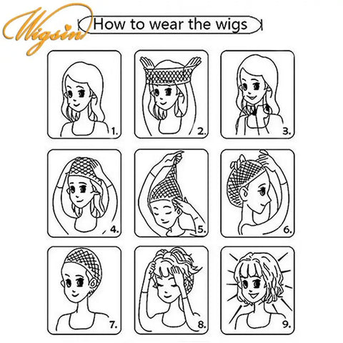 WIGSIN Synthetic 6Inch Dreadlocks Hair Wig Short Curled Twisted Braid Black Brown Heat Resistant Breathable Wig for Black Women