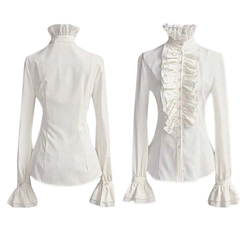 Blouses For Women Business Casual Women Lace Up Solid Long Sleeve Ruffled Tie Shirt Top Blouse Blusas Para Mujer