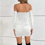 Elegant Sexy Dress Women Streetwear Strapless Bodycon Dress Nightclub Aesthetic See Thourgh Hottie Party Dress Female