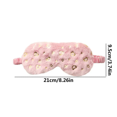 Plush Blindfold Plush Sleeping Eye Covers Blackout Nap Health Eye Cover Cute Heart Star Princess Blindfold For Girls Over Party