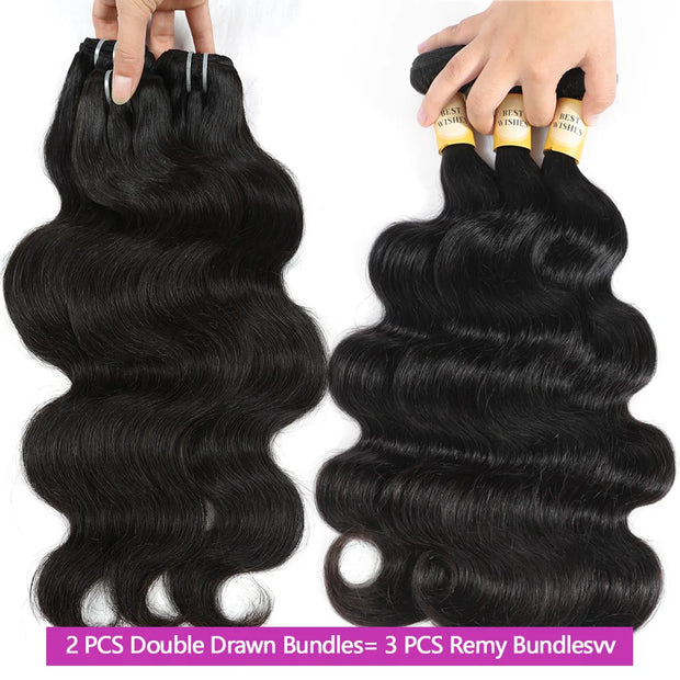 15A Double Drawn Hair Bundles Body Wave Vietnamese Raw Hair Bundles Human Hair Extensions 18 20 22 Inch Tissage Humain Hair