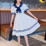 Girls School Dress Summer Dresses for Kids Costume Preppy Style School Teenagers Children Clothes Vestidos Dresses