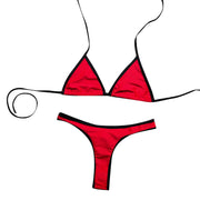 Sexy Micro Bikini Swimsuit 2024 Women Contrasting Colors Swimwear Thong Bikini Sets Brazilian Bathing Suit Beach Wear Biquini