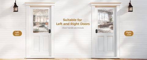 Arpha D280 Keyless Entry Door Lock 5-in-1 Smart Fingerprint Deadbolt with Keypad Electronic Deadbolt Auto-Lock One Touch Lock