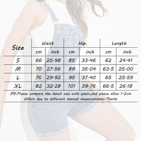 Body Work Suit Women's Overalls With Pockets Slim Fit Overalls Denim Shorts Denim Overalls Pant Suits Formal Women