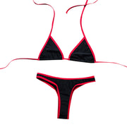 Sexy Micro Bikini Swimsuit 2024 Women Contrasting Colors Swimwear Thong Bikini Sets Brazilian Bathing Suit Beach Wear Biquini