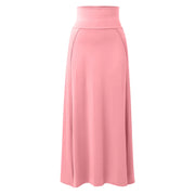 Skirts for Women Womens Double Split Maxi Long Skirt Ladies Plain Basic Two Side Slit 4 22 Short Leather Skirt