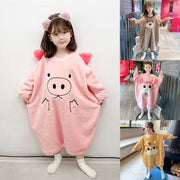 Kids Pajamas Children Sleepwear Onesies Pajamas Set Boys Girls Autumn Winter Fleece Long Sleeve Cartoon Pyjama Flannel Nightwear