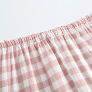 2025 New Children's Pajamas Loose Cotton Nightclothes Two-Piece Set Kids Casual Homewear Plaid Long Sleeve Sleepwear Pajamas Set