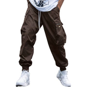 New Men's Casual Jogging Cargo Pants Solid Drawstring Sports Pants WIth Pockets Men Trousers Streetwear Hip-Hop Halen Pants