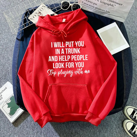 Unisex Loose Hoodies Letter Print Long-Sleeved Plus Size Sweatshirts Women Blouse Pullover Clothing Clearance Woman Clothing