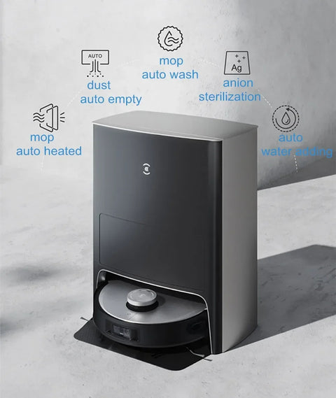 ECOVACS DEEBOT X1 OMNI White Fully Smart Robot Sweep Mop Self Clean Vacuum Cleaner Intelligent Home AI Cleaner Dust Auto Empty