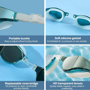 Swim Goggles For Men Non-slip Diving Goggles With Strap Portable Pool Swimming Glasses Lightweight Pool Glasses For Men Women