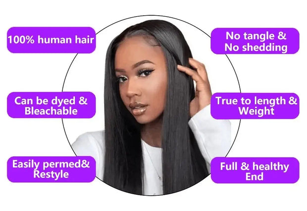 13x6 Chocolate Brown Body Wave Lace Front Wig 16-36 Inch Lace Frontal Wig 100% Human Hair Pre Plucked Colored Human Hair Wig