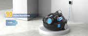 INSE Y10 Cordless Robotic Pool Vacuum Cleaner 90 Mins Runtime Self-Parking Dual Suction Inlets About 65 Ft/1100 Sq.Ft Pool Clean