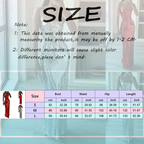 Sliver Sequins Formal Evening Dress for Women Fashion Square Neck SKinny Sleeveless Maxi Dress Female Bodycon Party Dresses